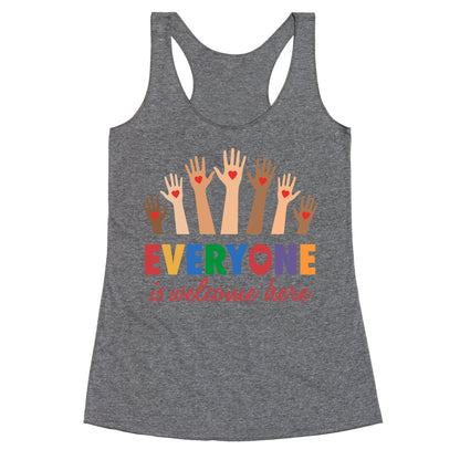 Everyone is Welcome Racerback Tank