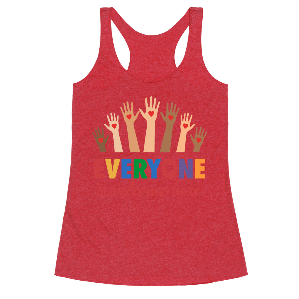 Everyone is Welcome Racerback Tank