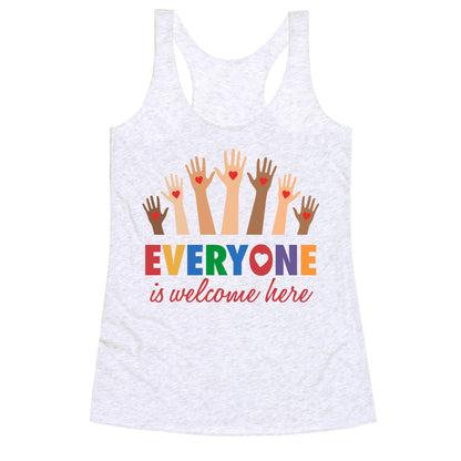 Everyone is Welcome Racerback Tank