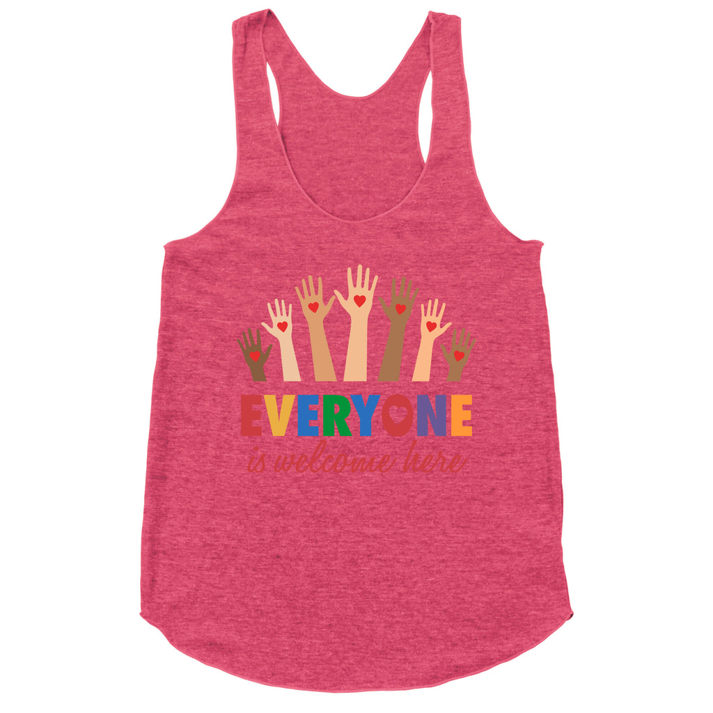 Everyone is Welcome Racerback Tank