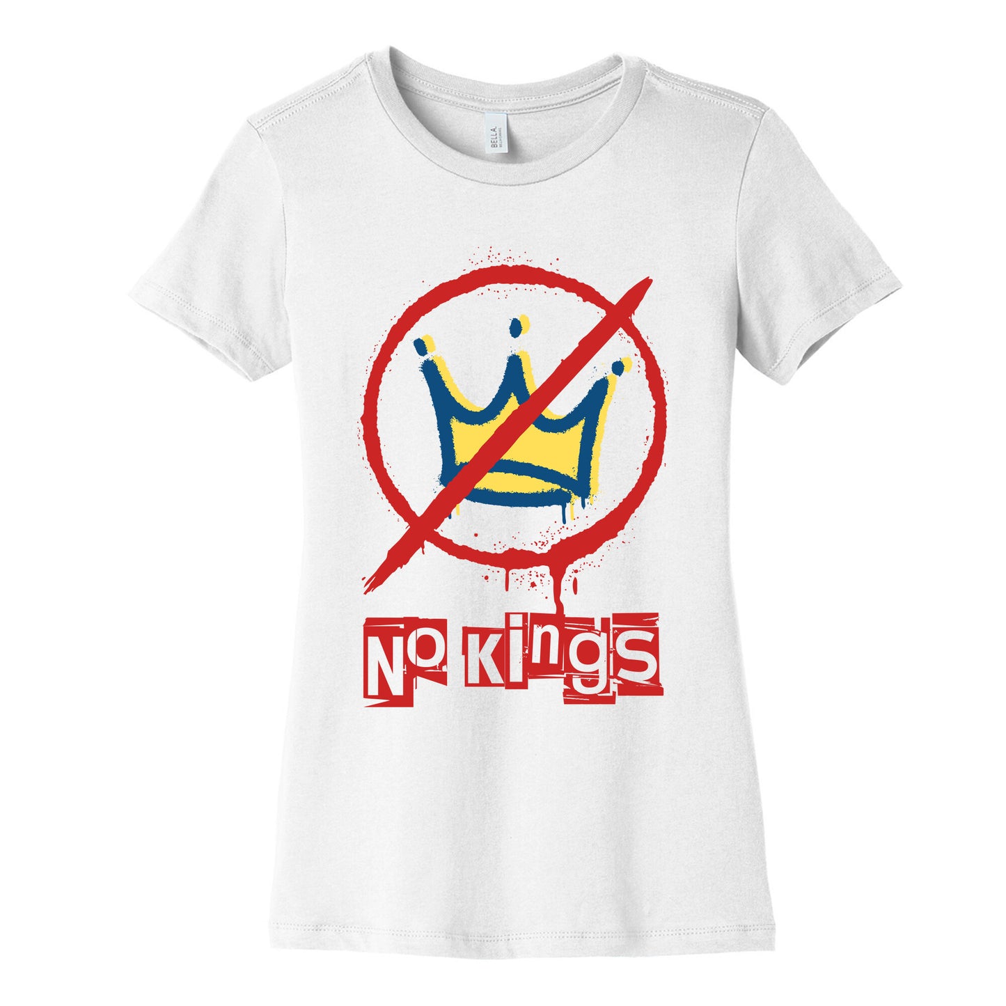 No Kings Womens Cotton Tee