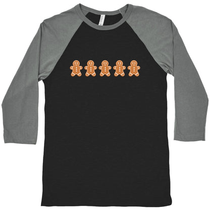 Gingerbread Shirt Baseball Tee