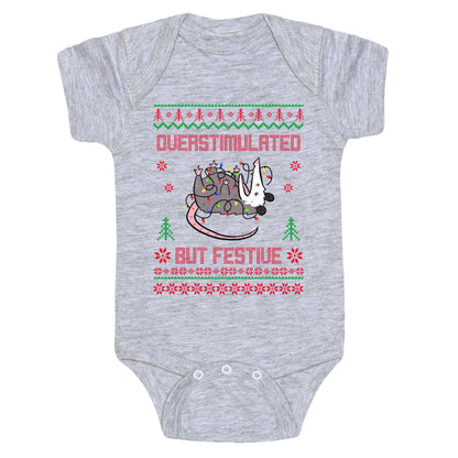 Overstimulated but Festive Baby One-Piece