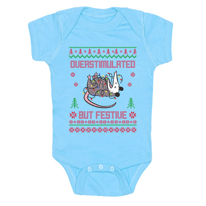 Overstimulated but Festive Baby One-Piece