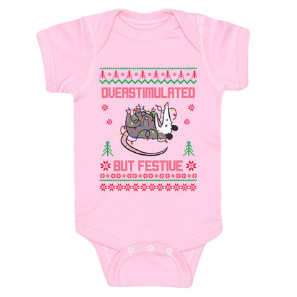 Overstimulated but Festive Baby One-Piece