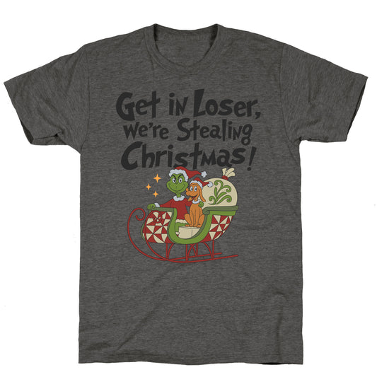Stealing Christmas Unisex Triblend Tee
