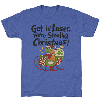 Stealing Christmas Unisex Triblend Tee