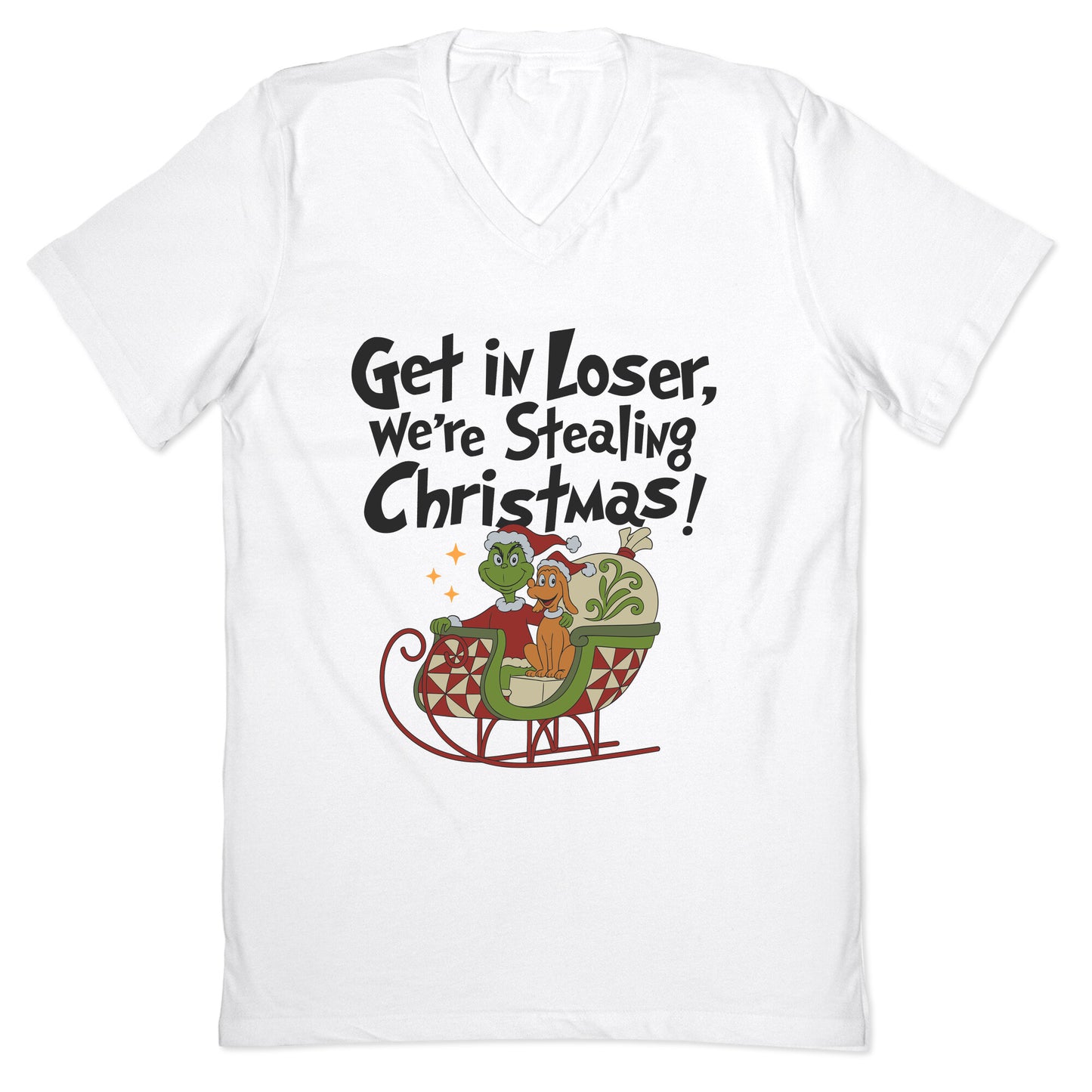 Stealing Christmas V-Neck