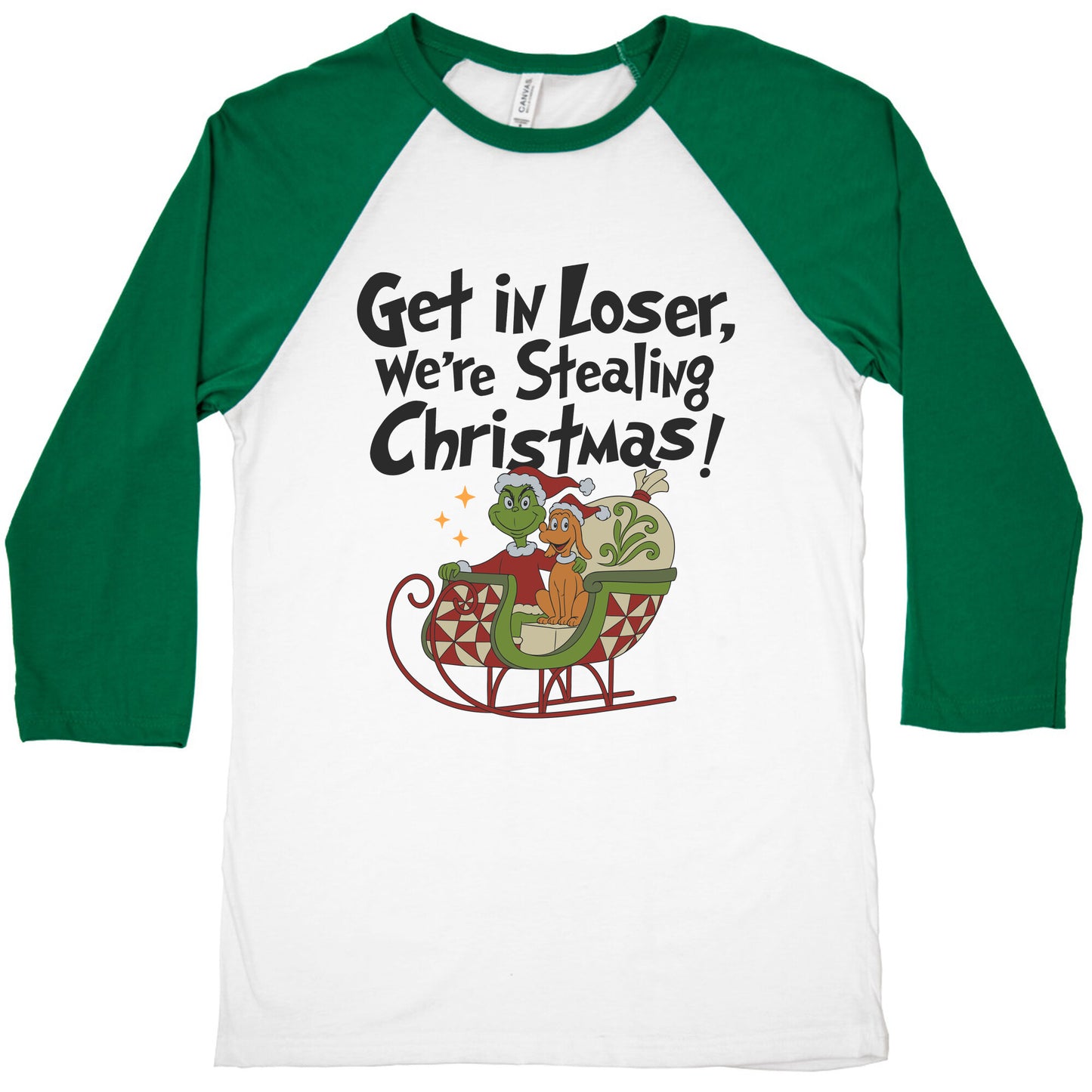 Stealing Christmas Baseball Tee