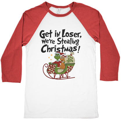 Stealing Christmas Baseball Tee