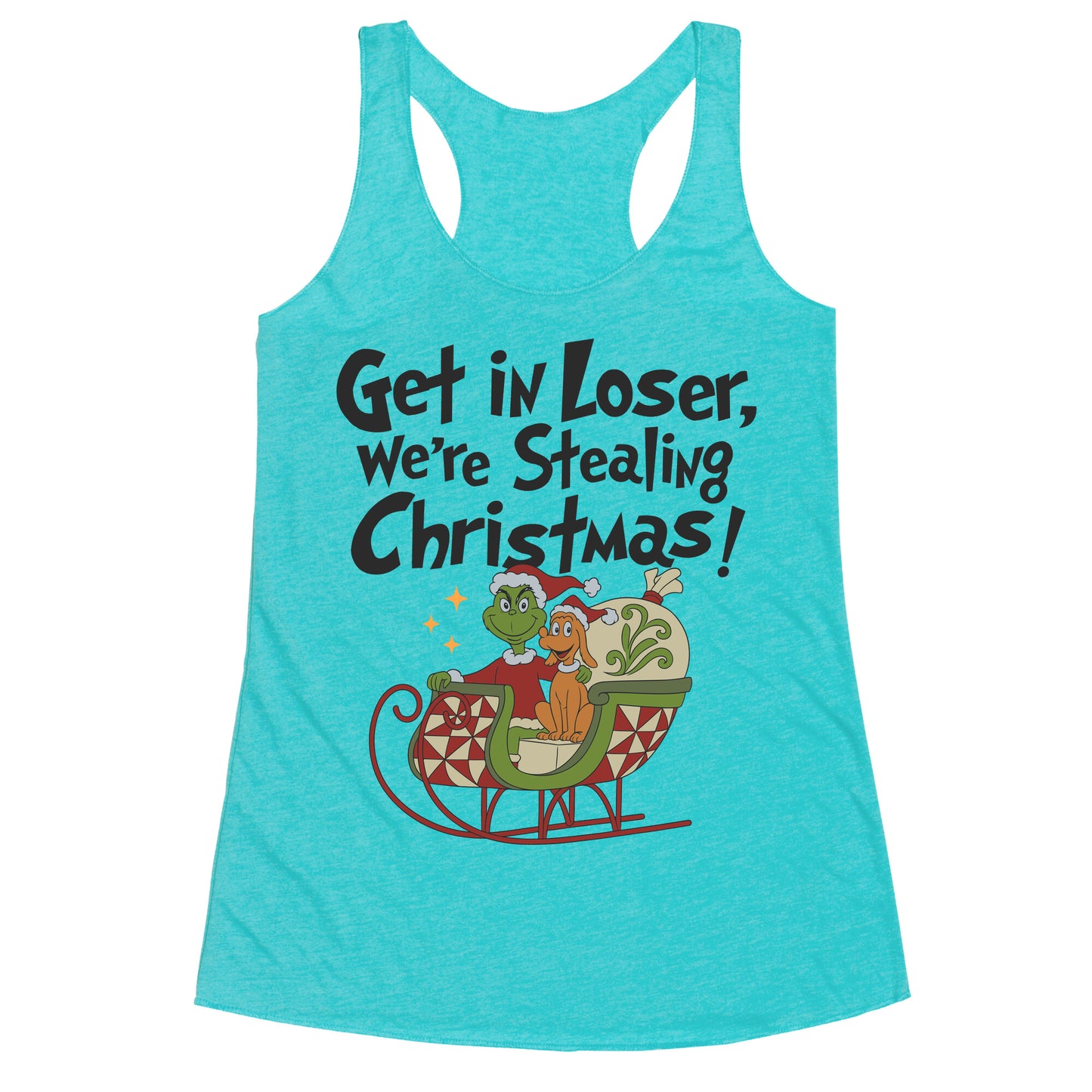 Stealing Christmas Racerback Tank