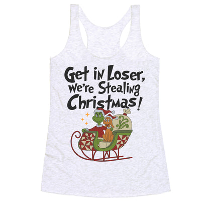 Stealing Christmas Racerback Tank