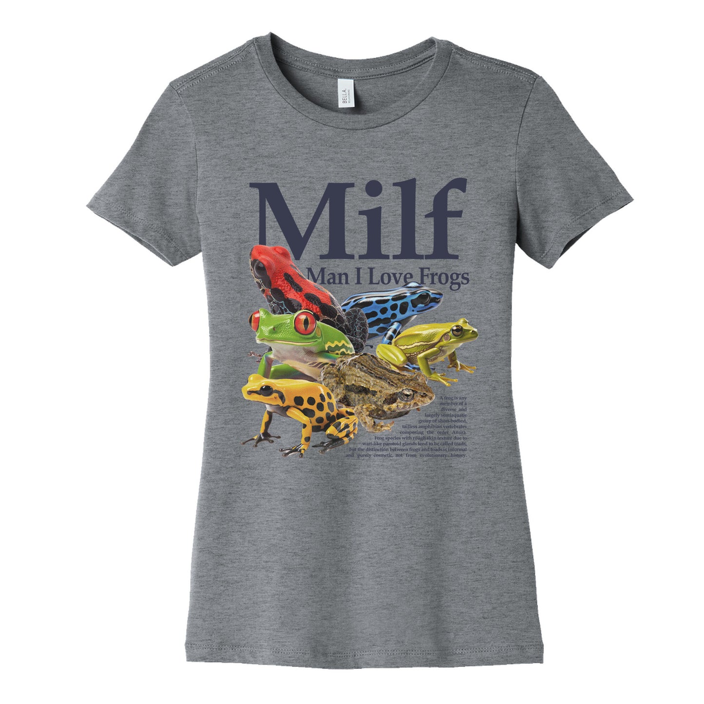 MILF  Man I Love Frogs Womens Cotton Tee