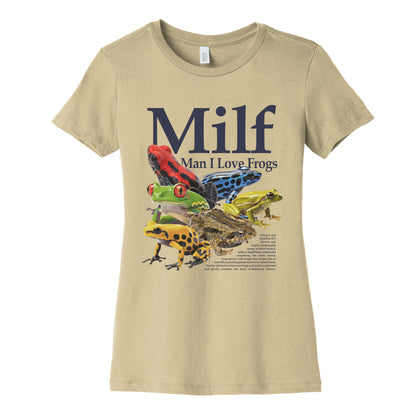 MILF  Man I Love Frogs Womens Cotton Tee