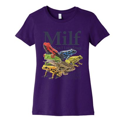 MILF  Man I Love Frogs Womens Cotton Tee