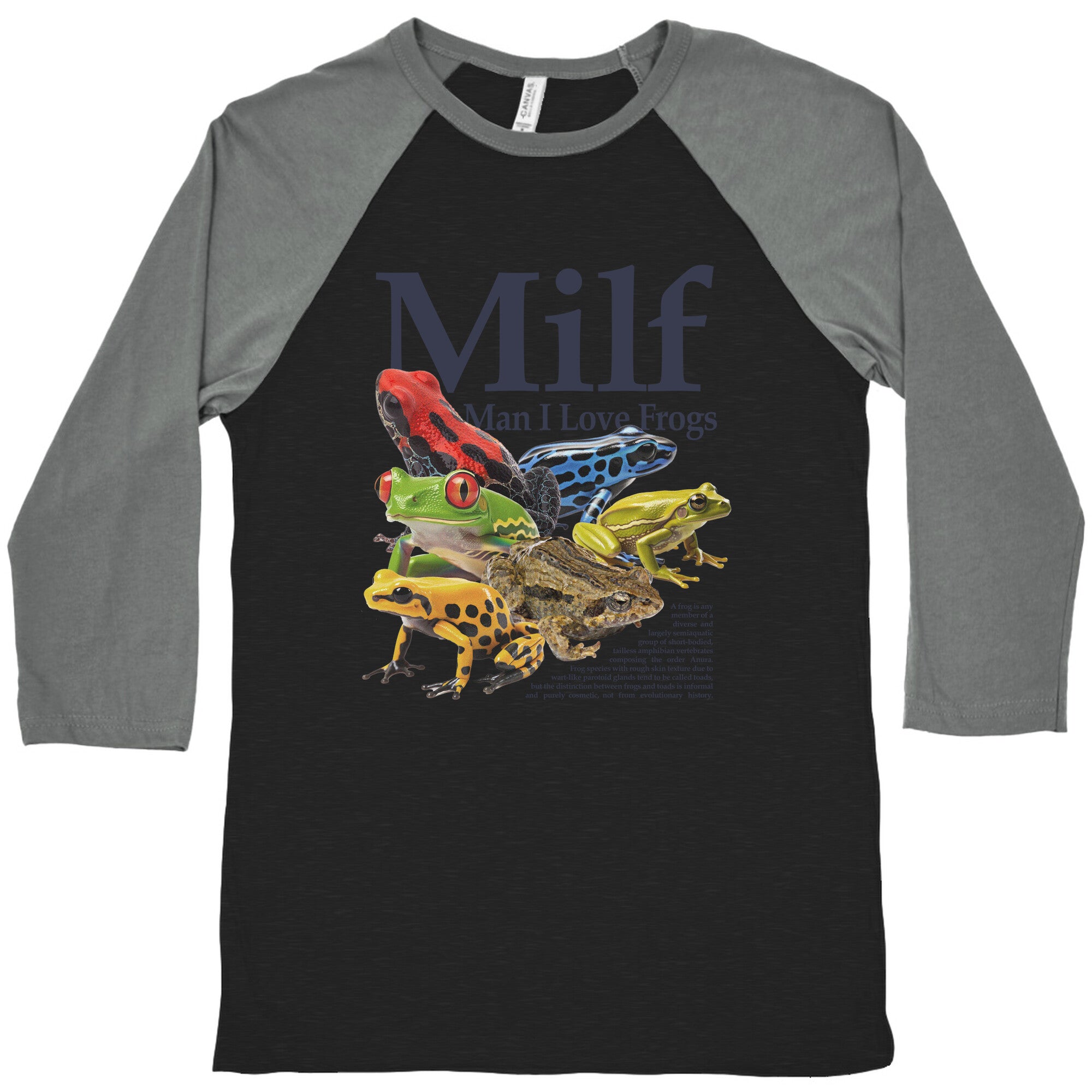 MILF  Man I Love Frogs Baseball Tee