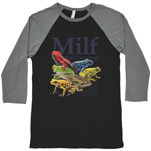 MILF  Man I Love Frogs Baseball Tee