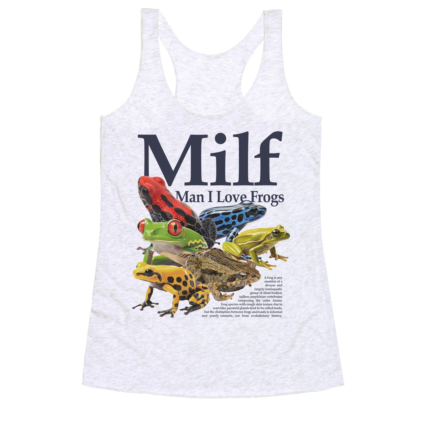 MILF  Man I Love Frogs Racerback Tank