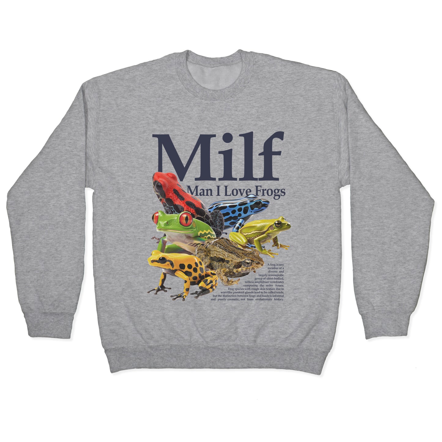 MILF  Man I Love Frogs Crewneck Sweatshirt