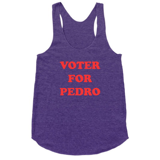 Vote for Pedro Racerback Tank