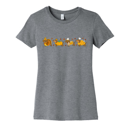 Turkey Dog Shirt Womens Cotton Tee