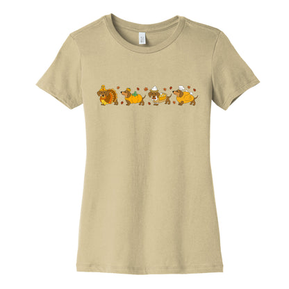 Turkey Dog Shirt Womens Cotton Tee