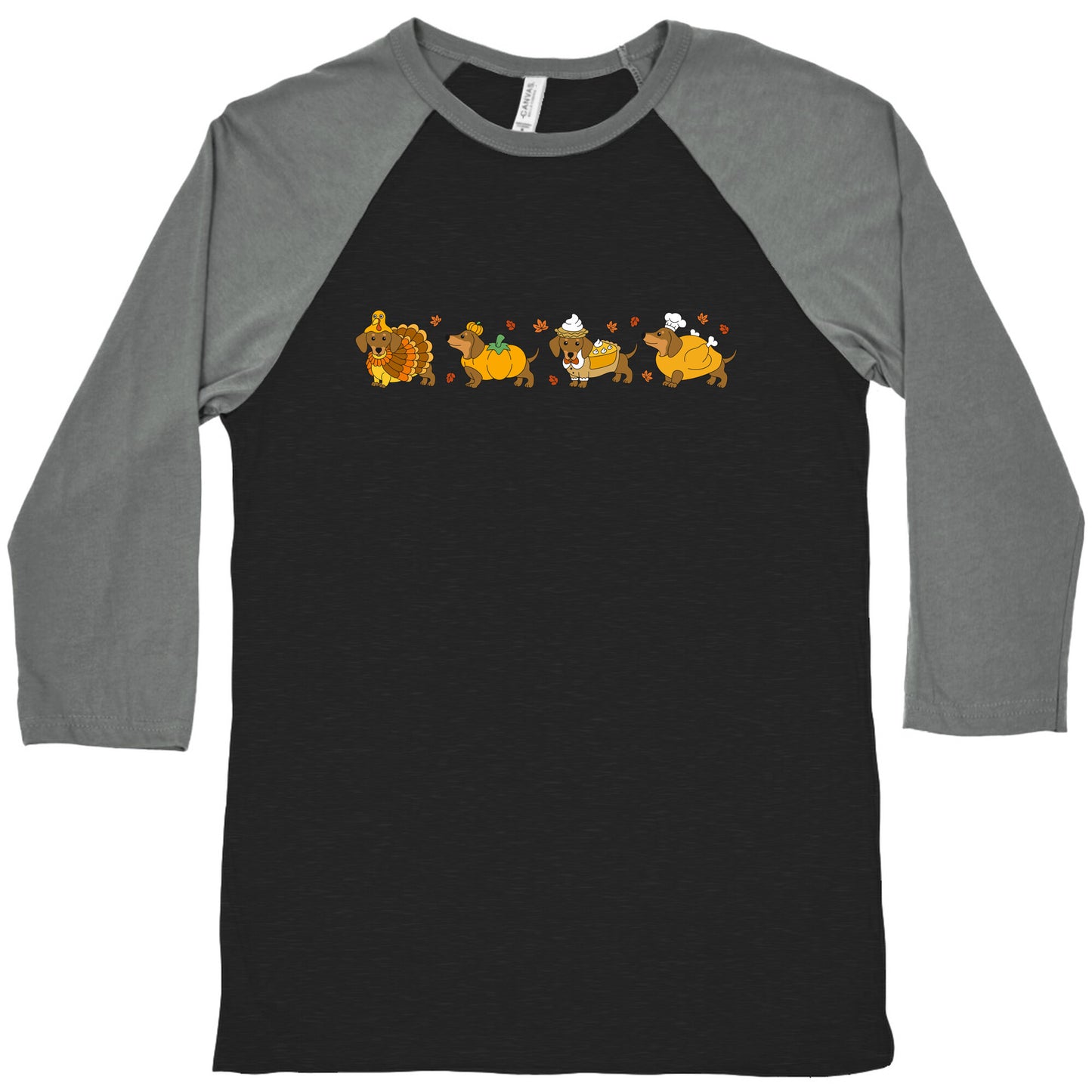 Turkey Dog Shirt Baseball Tee