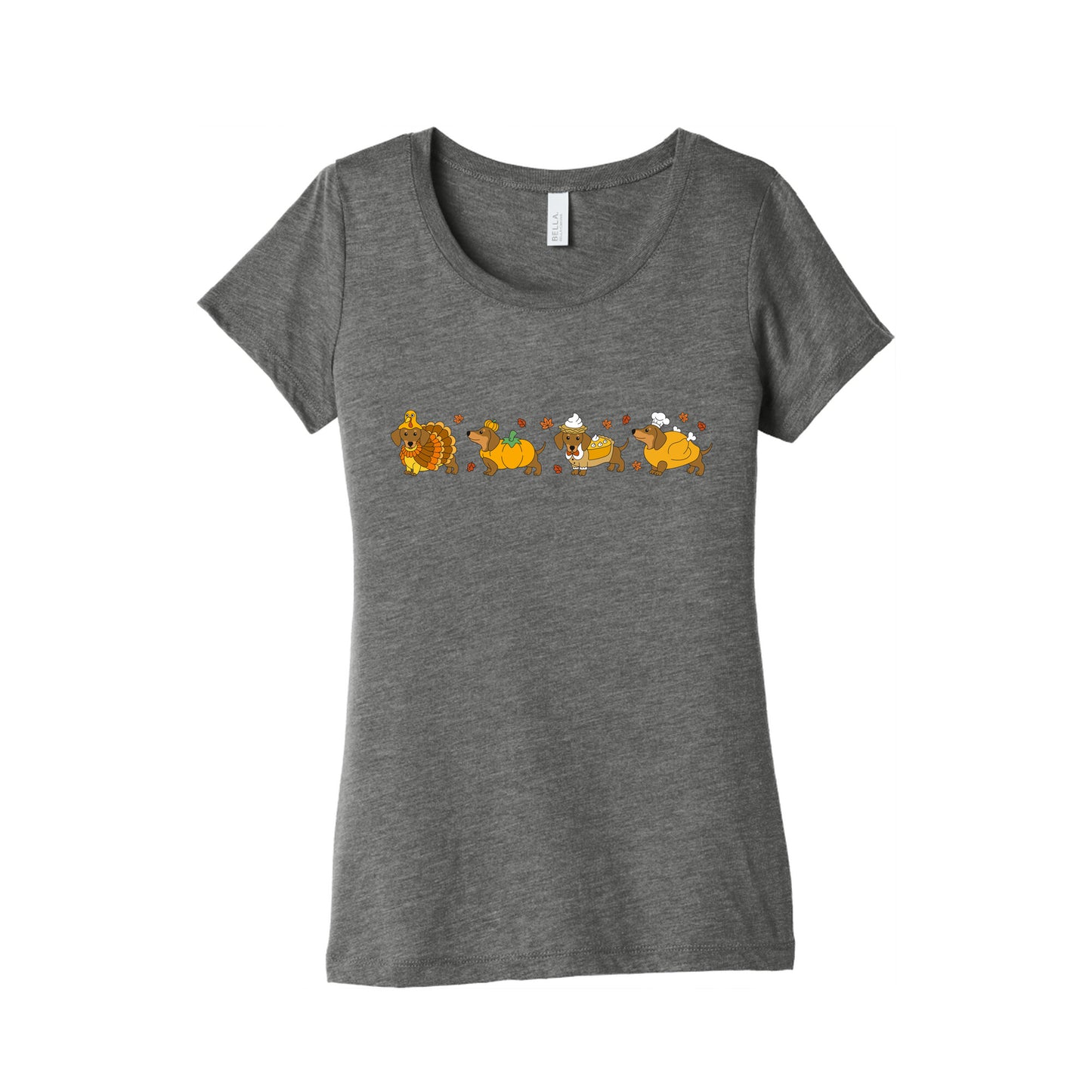 Turkey Dog Shirt Womens Triblend Tee
