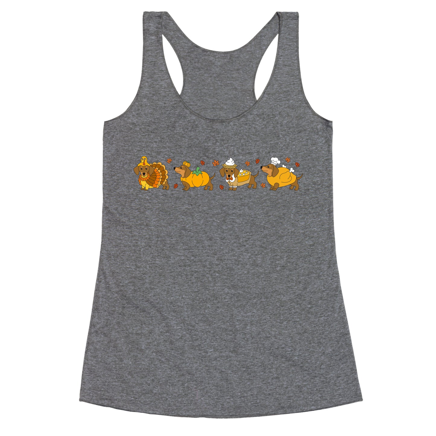 Turkey Dog Shirt Racerback Tank