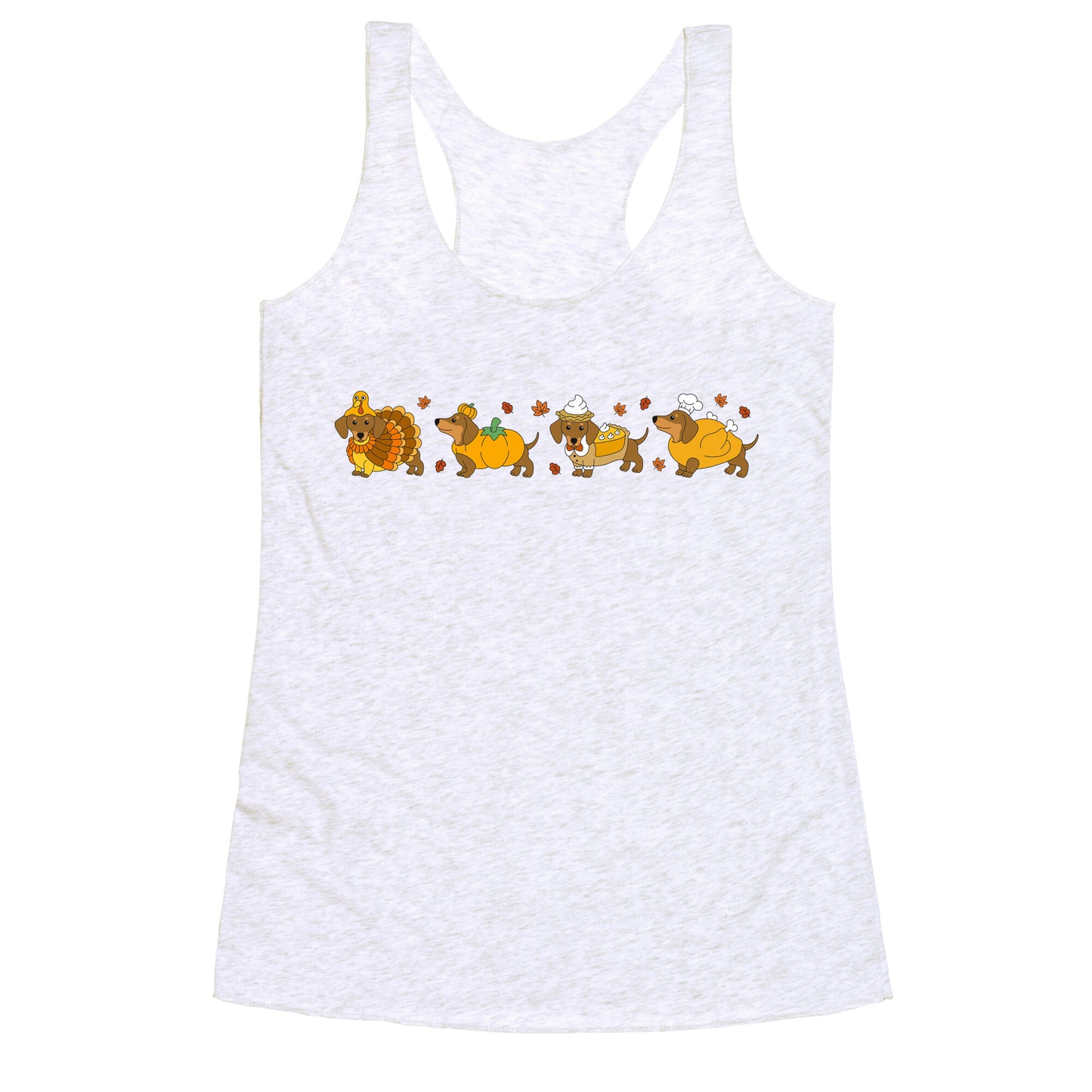 Turkey Dog Shirt Racerback Tank