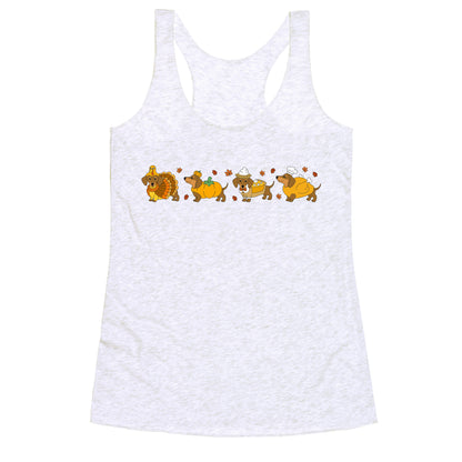Turkey Dog Shirt Racerback Tank