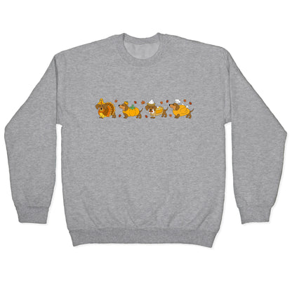 Turkey Dog Shirt Crewneck Sweatshirt