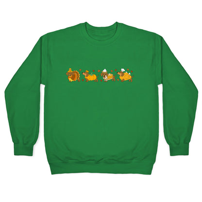 Turkey Dog Shirt Crewneck Sweatshirt