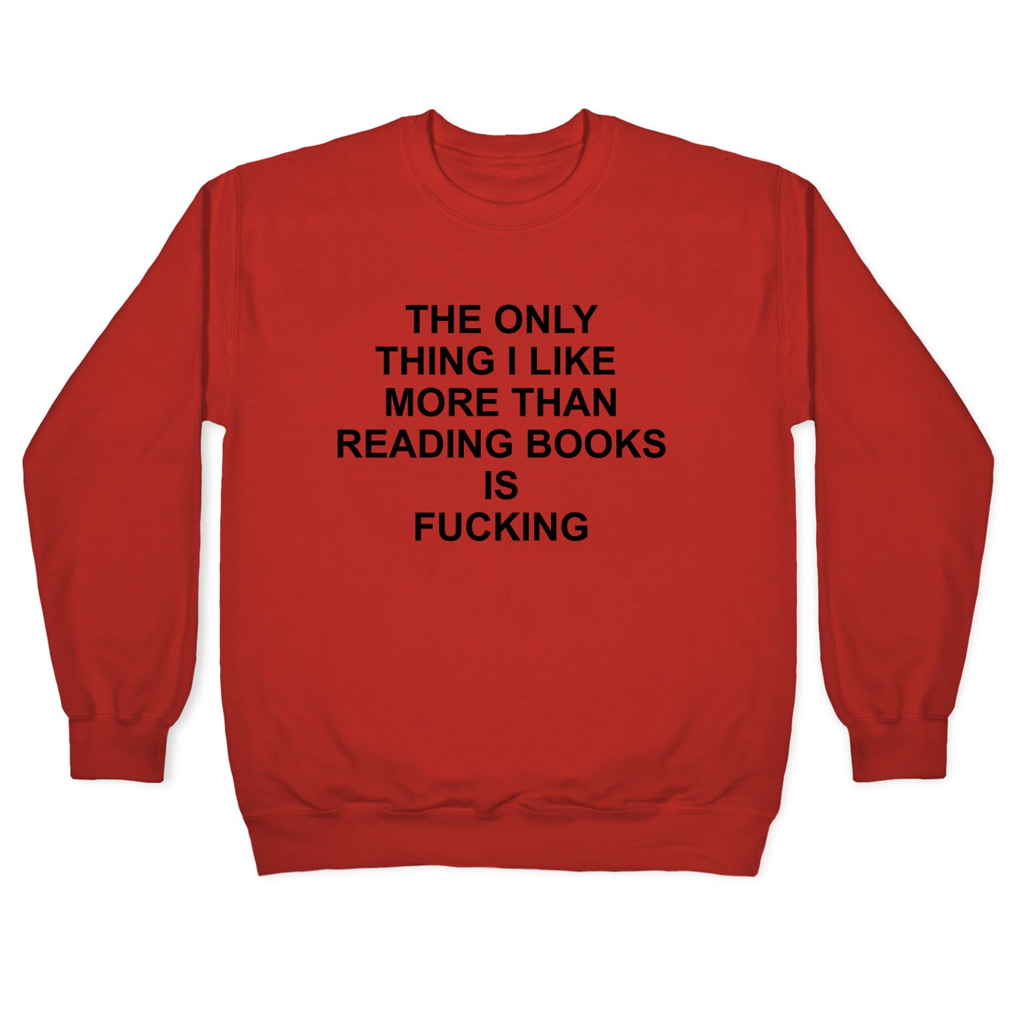 The only thing I like more than reading books Crewneck Sweatshirt