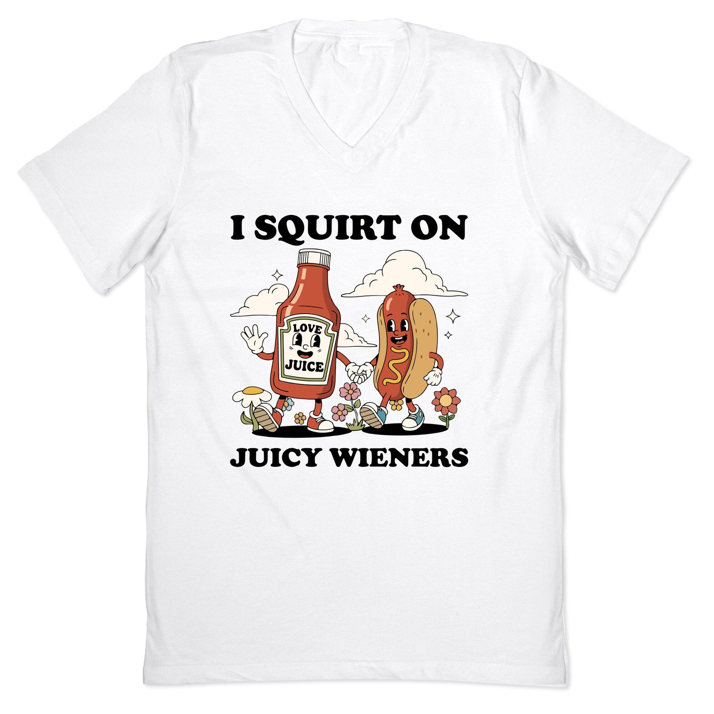 I Squirt on Juicy Wieners V-Neck