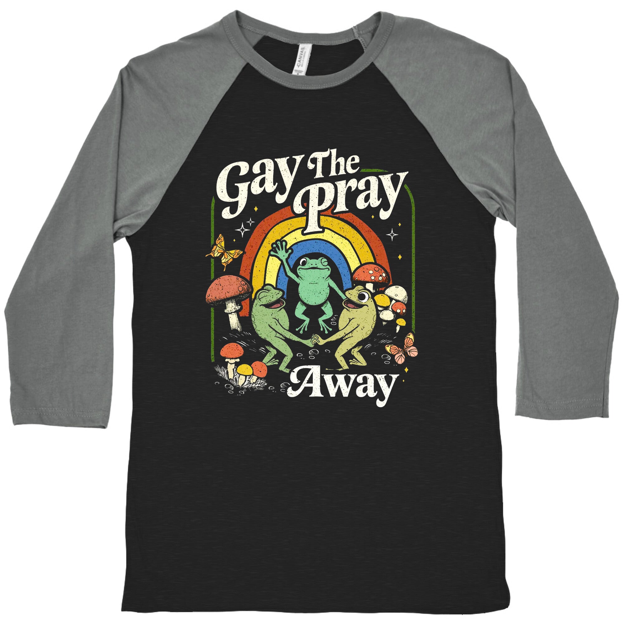 Gay The Pray Away Baseball Tee