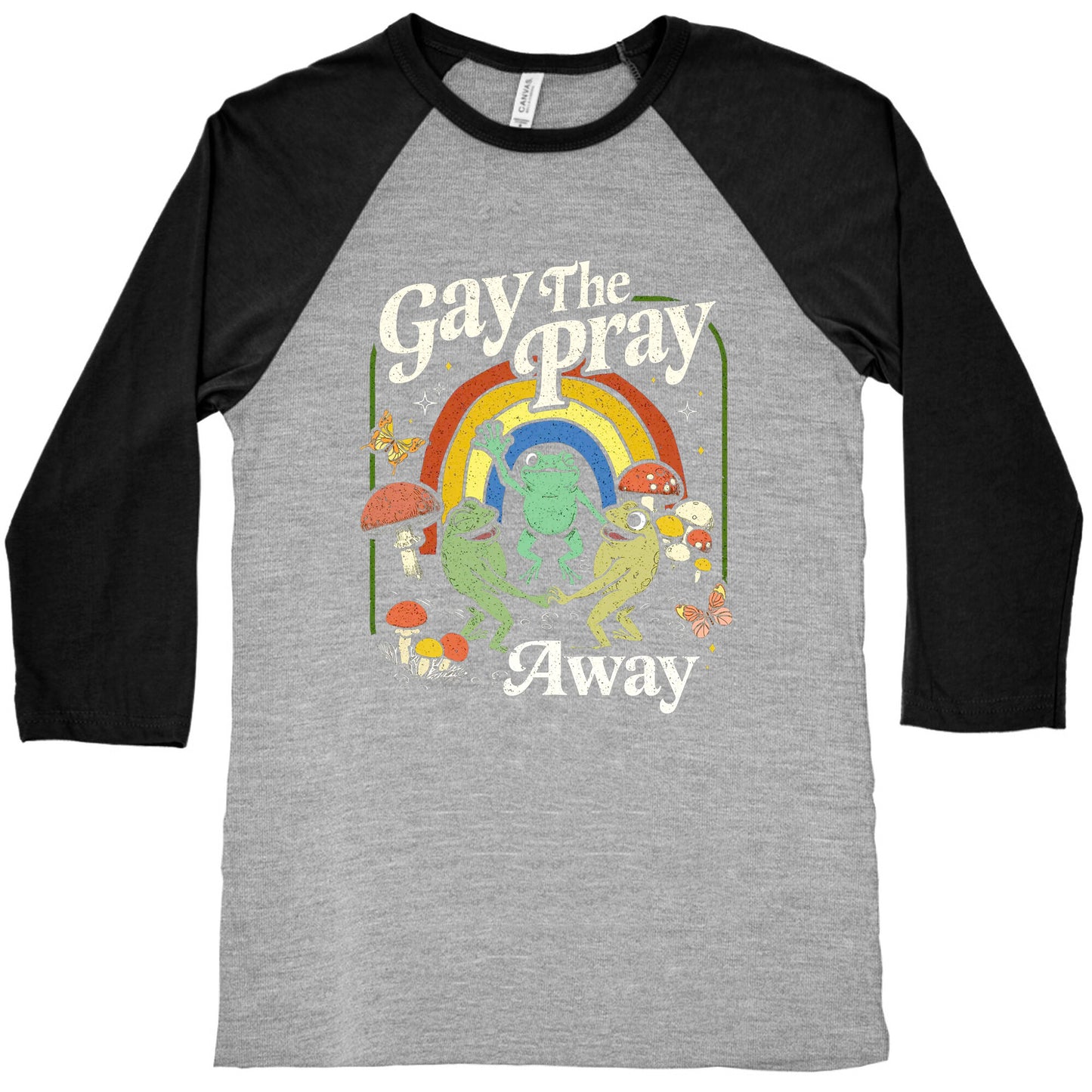 Gay The Pray Away Baseball Tee