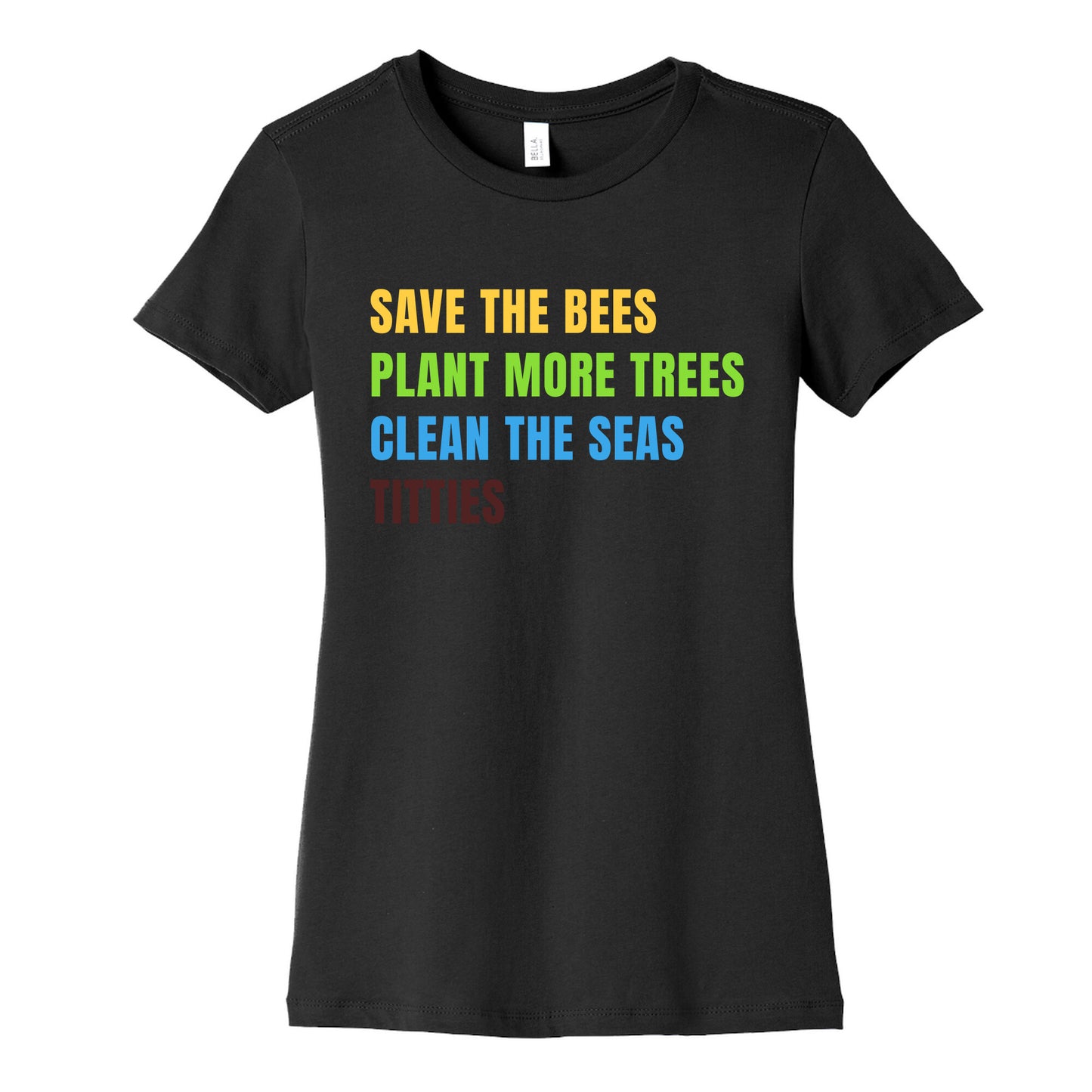 Save The Bees Womens Cotton Tee