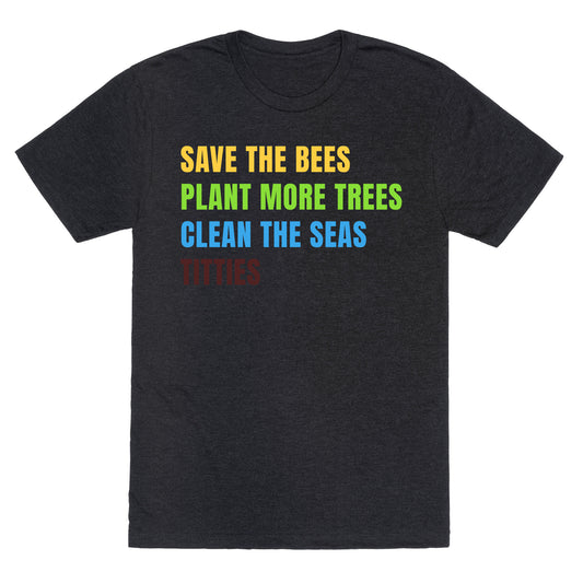 Save The Bees Unisex Triblend Tee