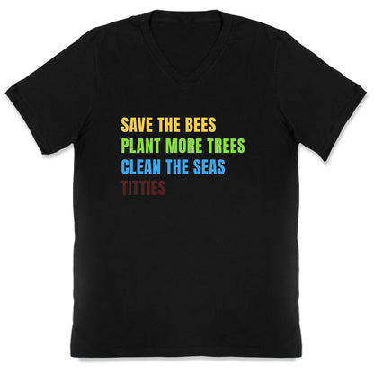 Save The Bees V-Neck