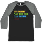 Save The Bees Baseball Tee
