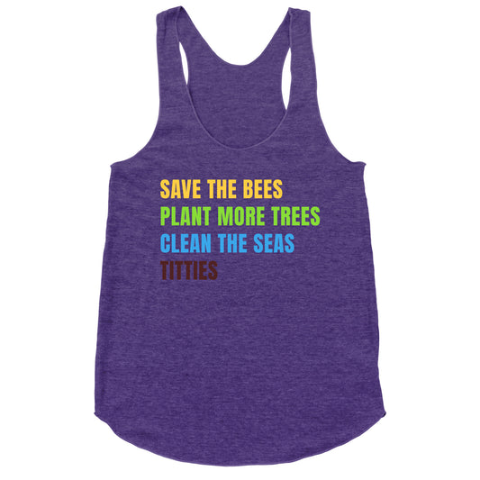 Save The Bees Racerback Tank