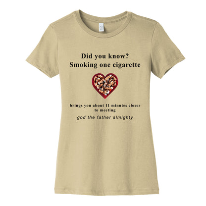 Smoking Cigs Womens Cotton Tee