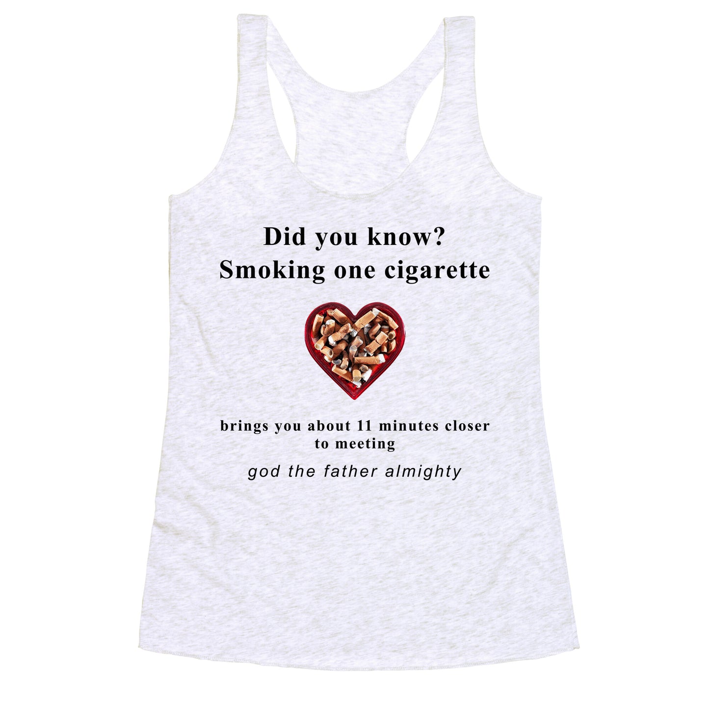 Smoking Cigs Racerback Tank