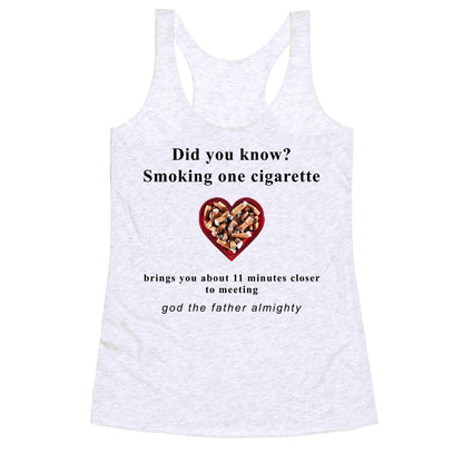 Smoking Cigs Racerback Tank