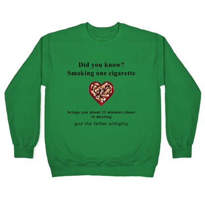 Smoking Cigs Crewneck Sweatshirt