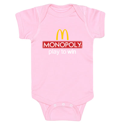 McDonalds Monopoly  Baby One-Piece