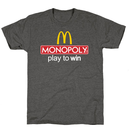 McDonalds Monopoly  Unisex Triblend Tee