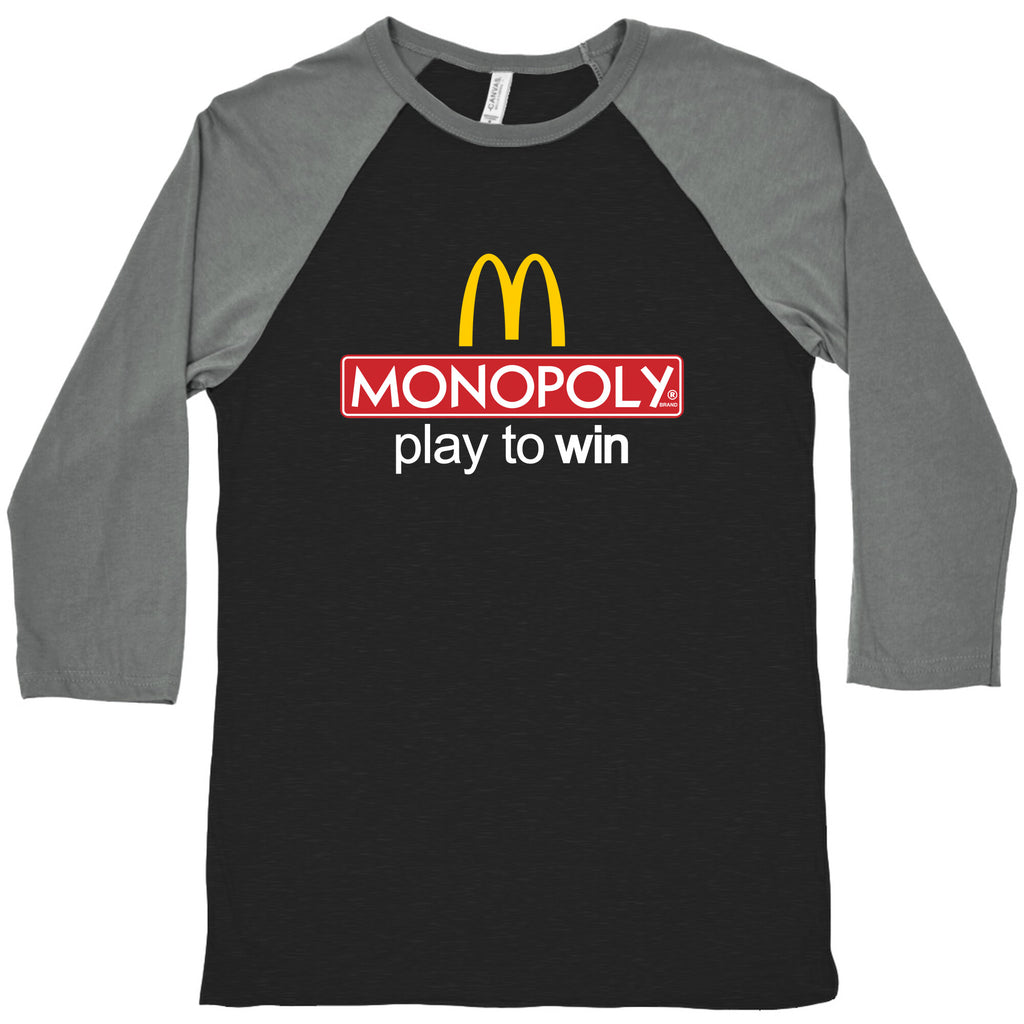 McDonalds Monopoly  Baseball Tee