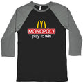 McDonalds Monopoly  Baseball Tee